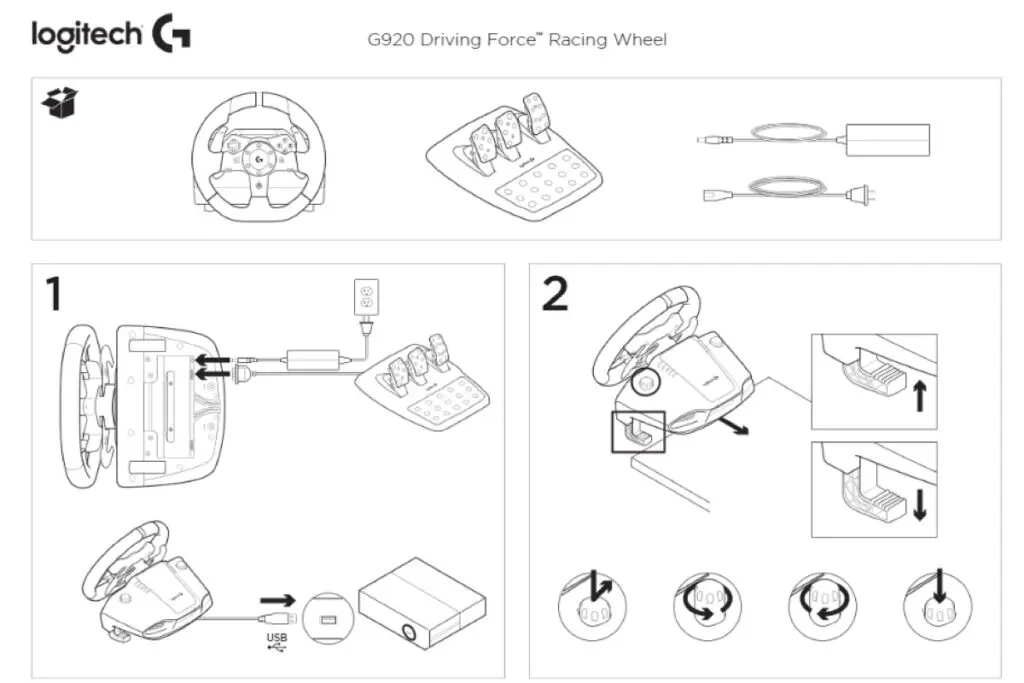 Logitech G920 Racing Wheel Manual