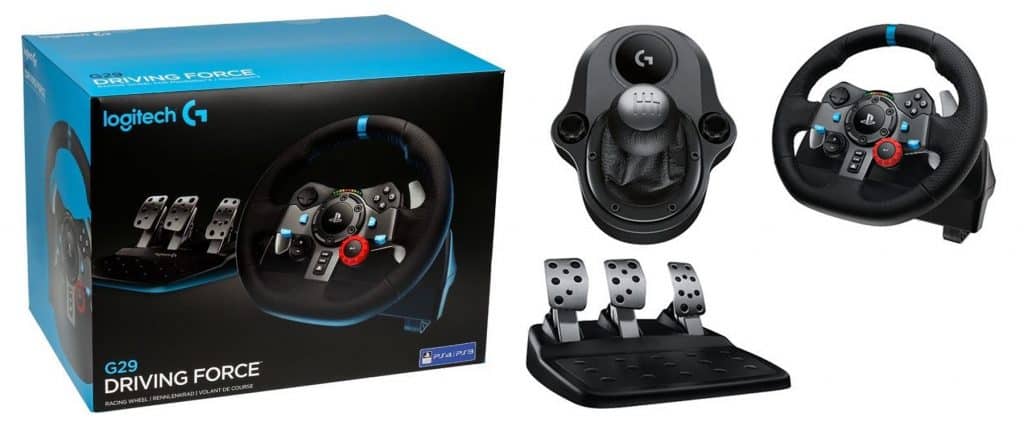 LOGITECH G29 Driving Force Racing Wheel - for PlayStation 4, PlayStation 3  and PC - USB 