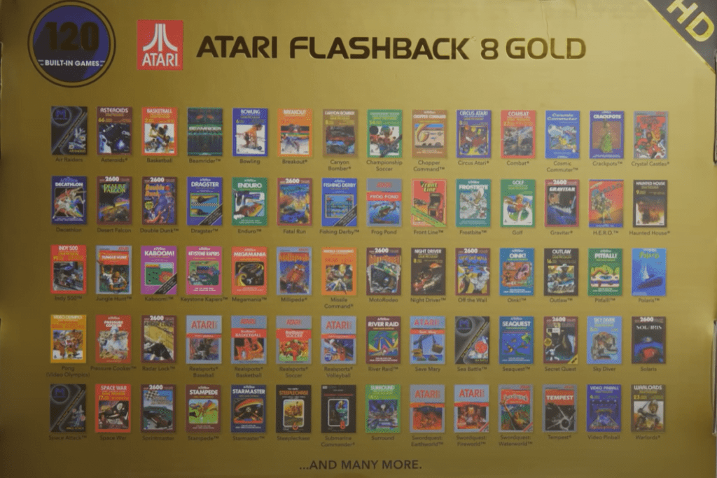 Atari Flashback 8 Gold Game Console with 120 games
