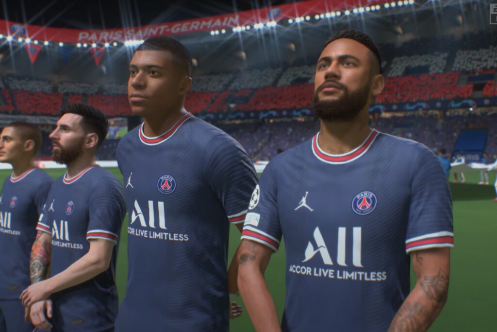 Kylian Mbappe in FIFA 2022 Game