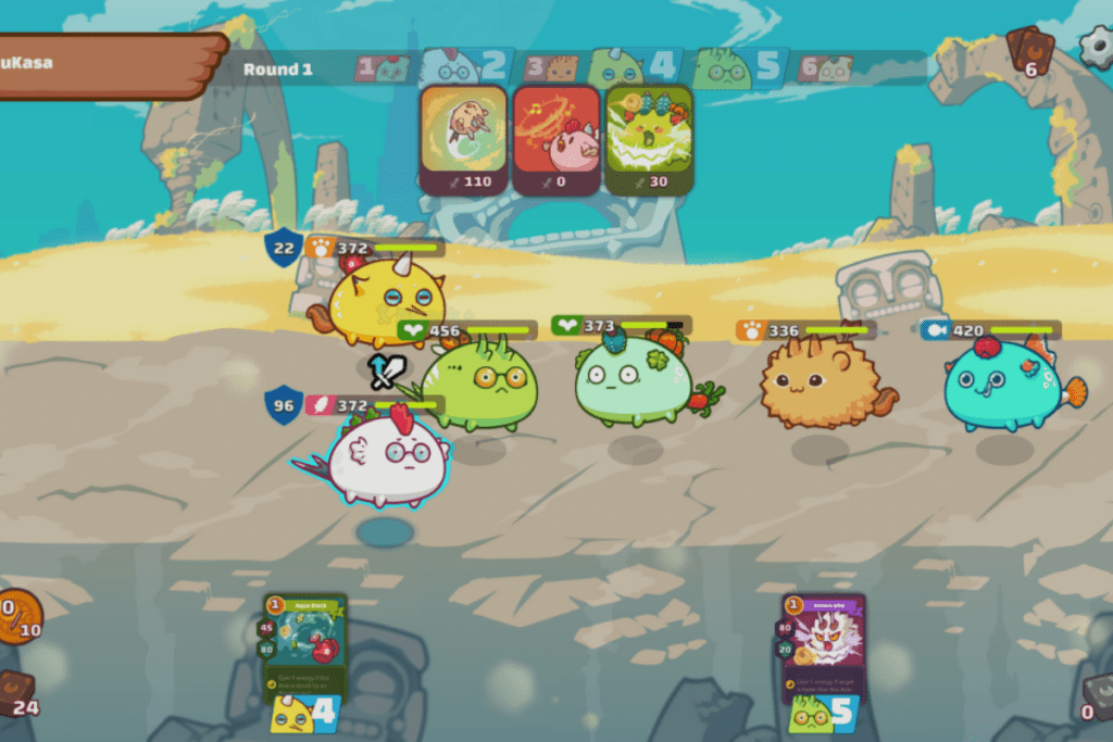 Playing AXIE Infinity