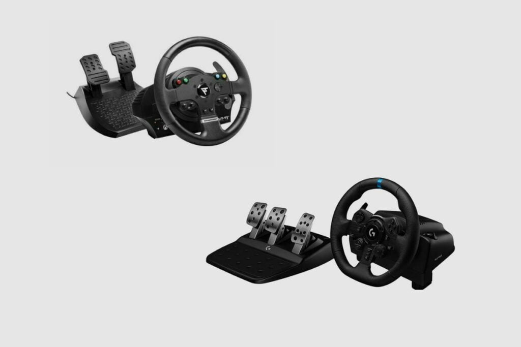 What are the differences between the Thrustmaster TMX and the Logitech G923_