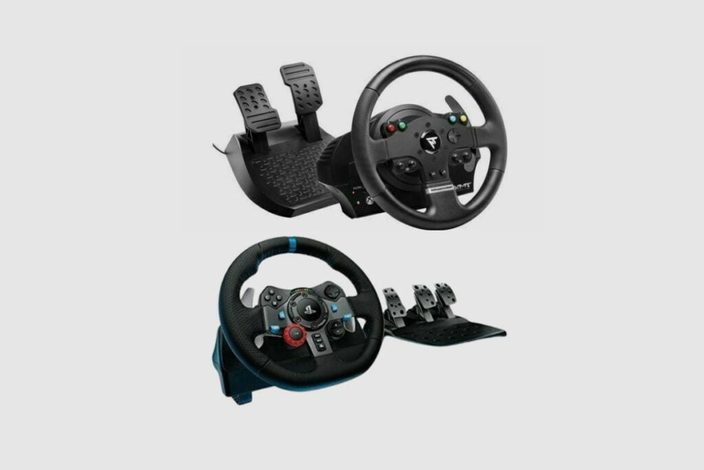 What are the main differences between the Thrustmaster TMX and Logitech G29_