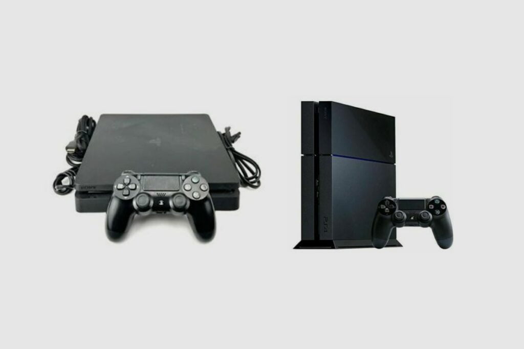 How do the PS4 and PS4 Pro differ in terms of design_