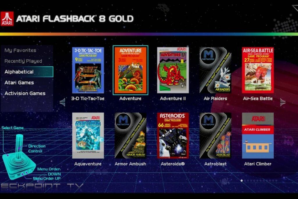 What games does the Atari Flashback 8 have_